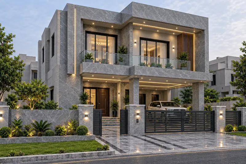 Dream to Reality — Modern House Elevation - Al-Rukan Builders Lahore